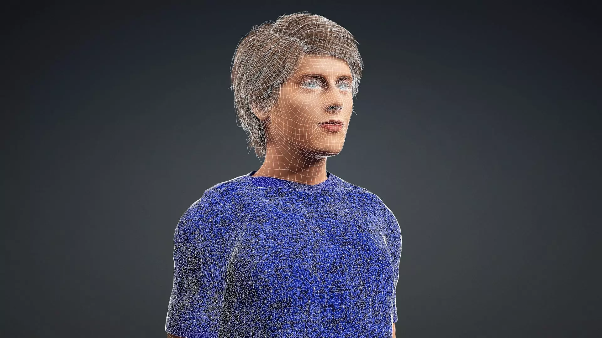 Realistic 3D Human Teen 3D model_19