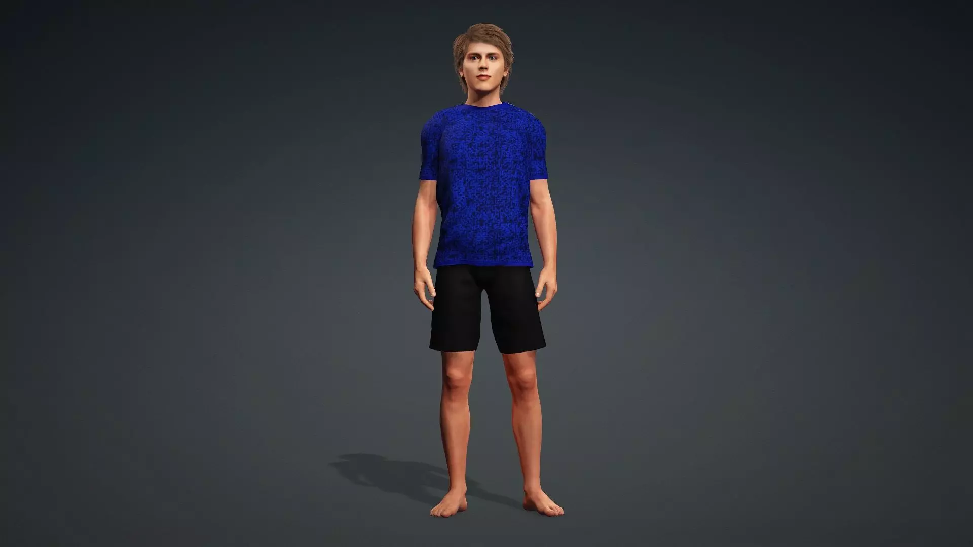 Realistic 3D Human Teen 3D model_2