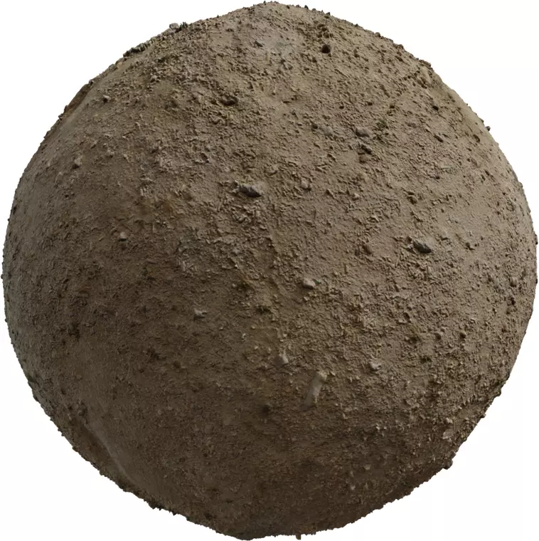 Realistic Dry Beige Soil Ground with Small Pebbles Texture_0