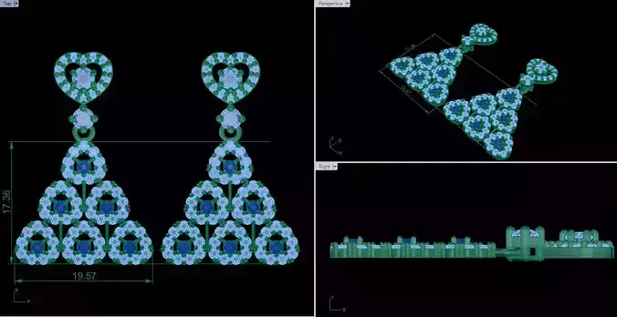 earring diamond jewelry silver GOLD