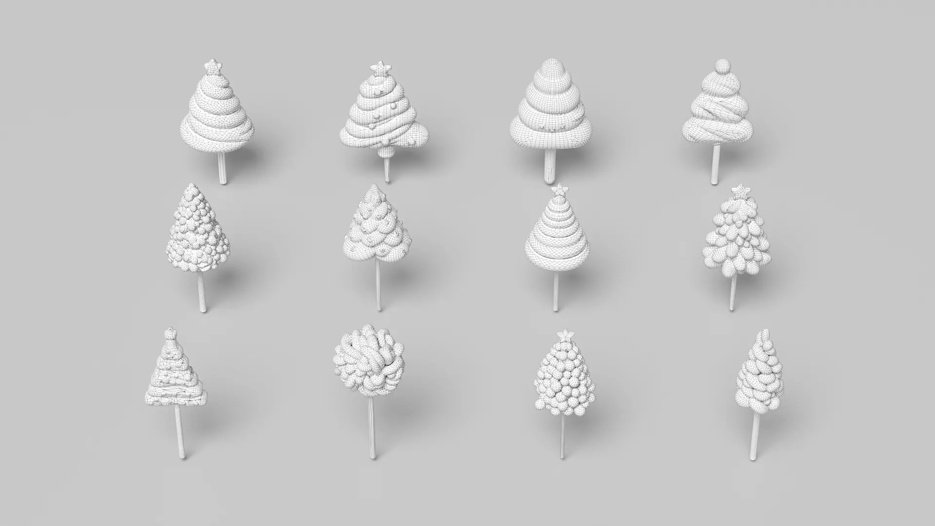 Christmas tree lollipop 3D model_6