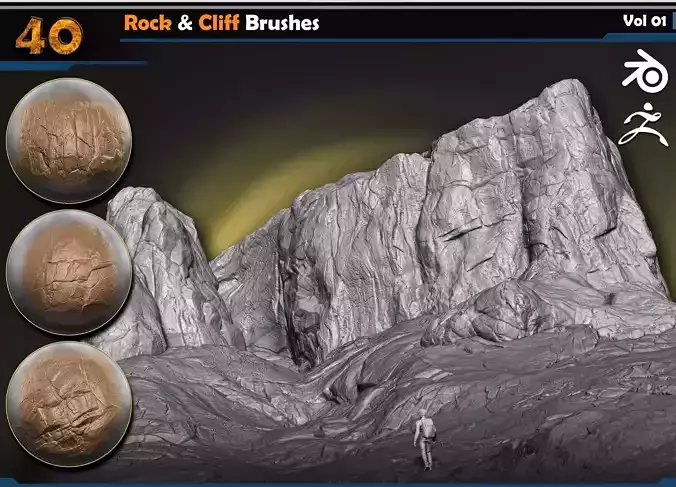 Rock - Cliff Brushes  Vol 01