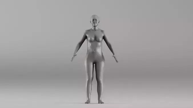 001662 Female Anatomical Realistic Body Scan