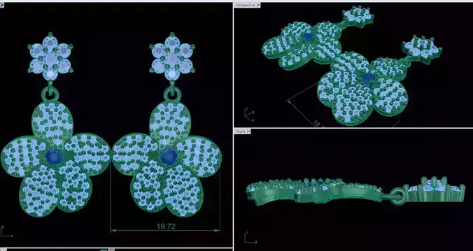 earring diamond jewelry silver GOLD