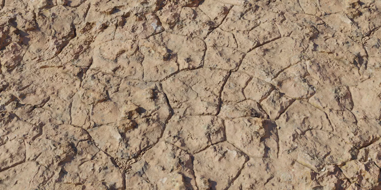 Cracked Dry Desert Clay Ground Texture Texture_1