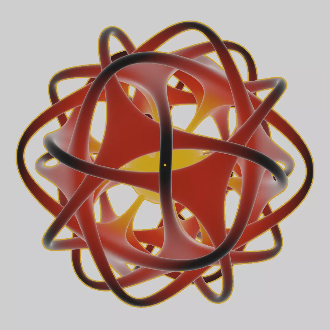 Intersected Icosahedron 3D model_4