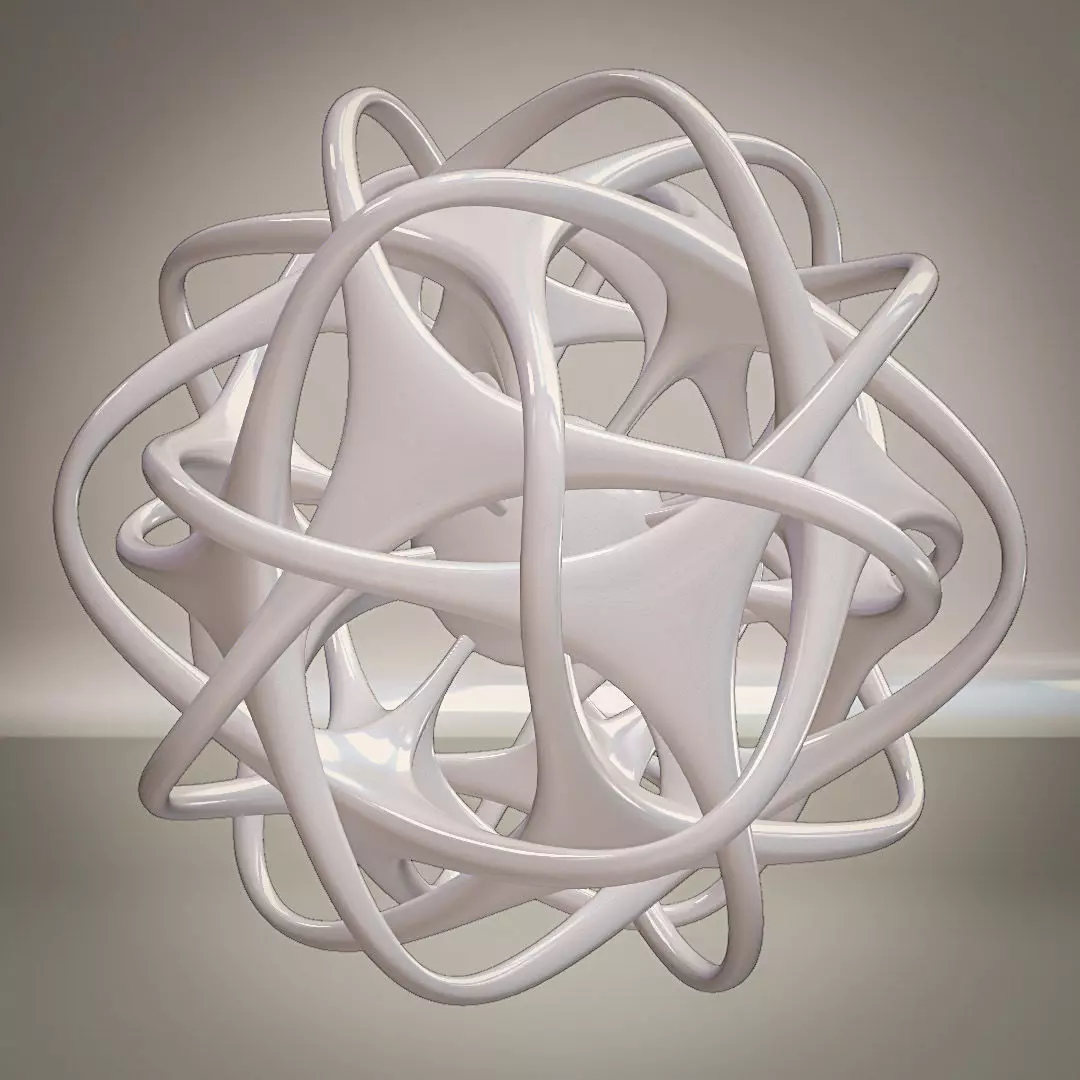 Intersected Icosahedron 3D model_1