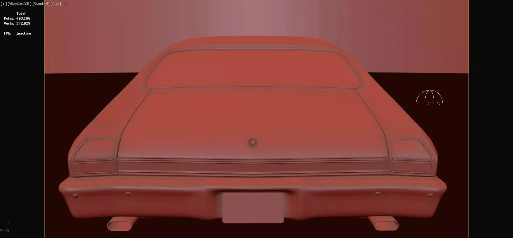 Chevrolet Chevelle SS 369 Black Stripes 1969 3D model_18