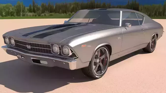 Chevrolet Chevelle SS 369 Black Stripes 1969