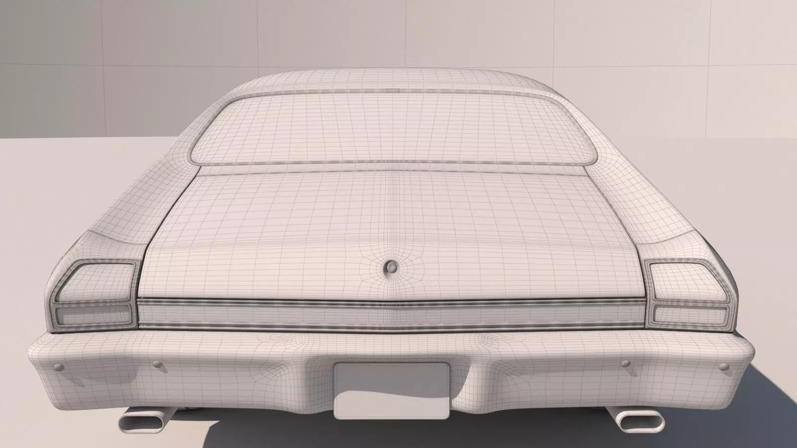 Chevrolet Chevelle SS 369 Black Stripes 1969 3D model_24