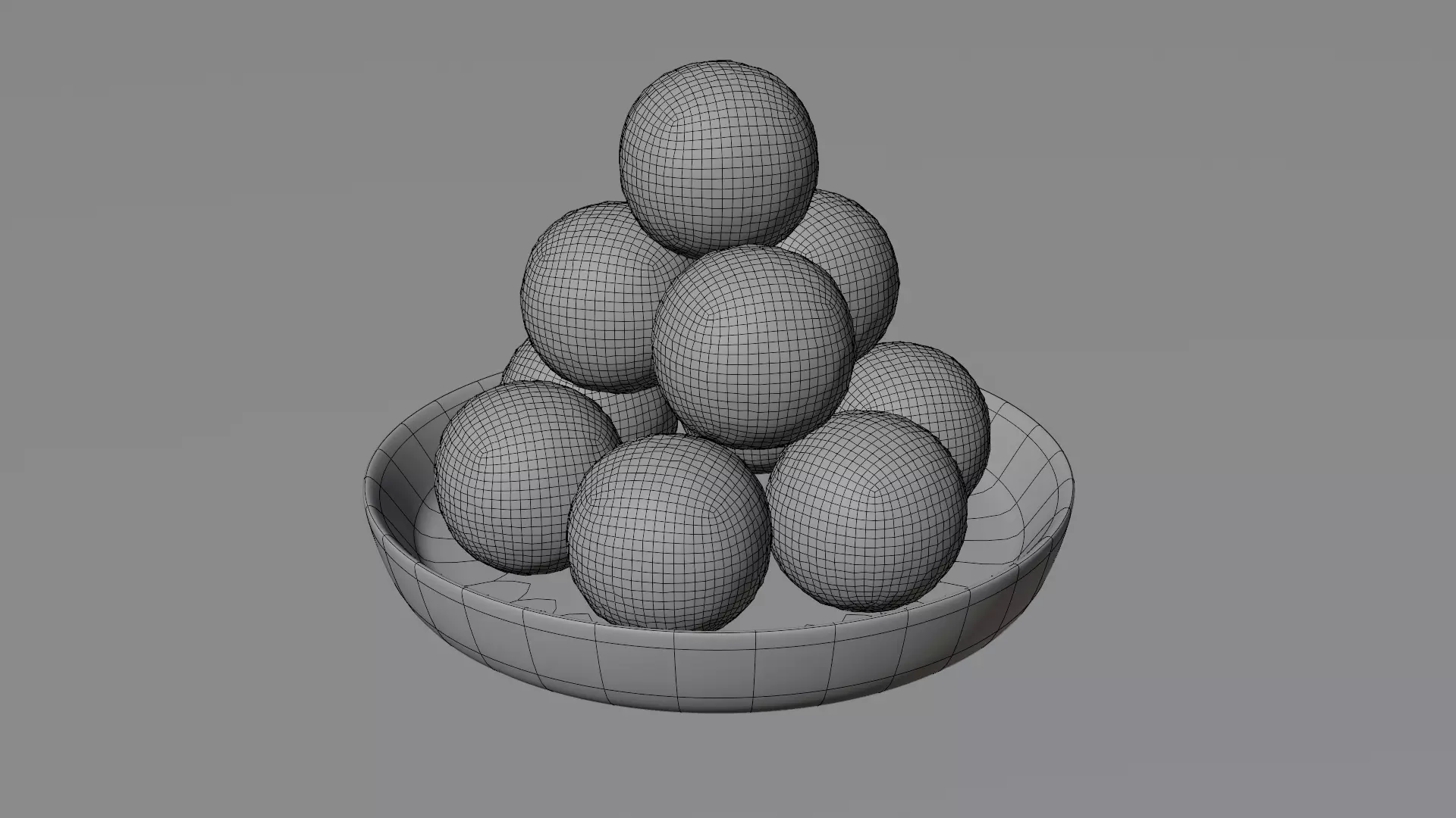 Round Tofu 3D model_4