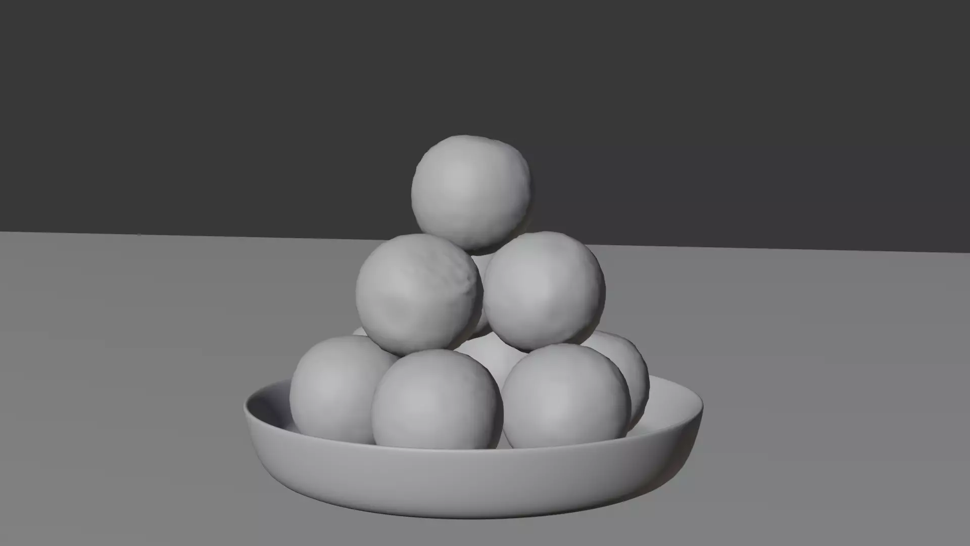Round Tofu 3D model_3