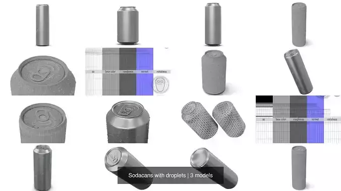 Sodacans with droplets