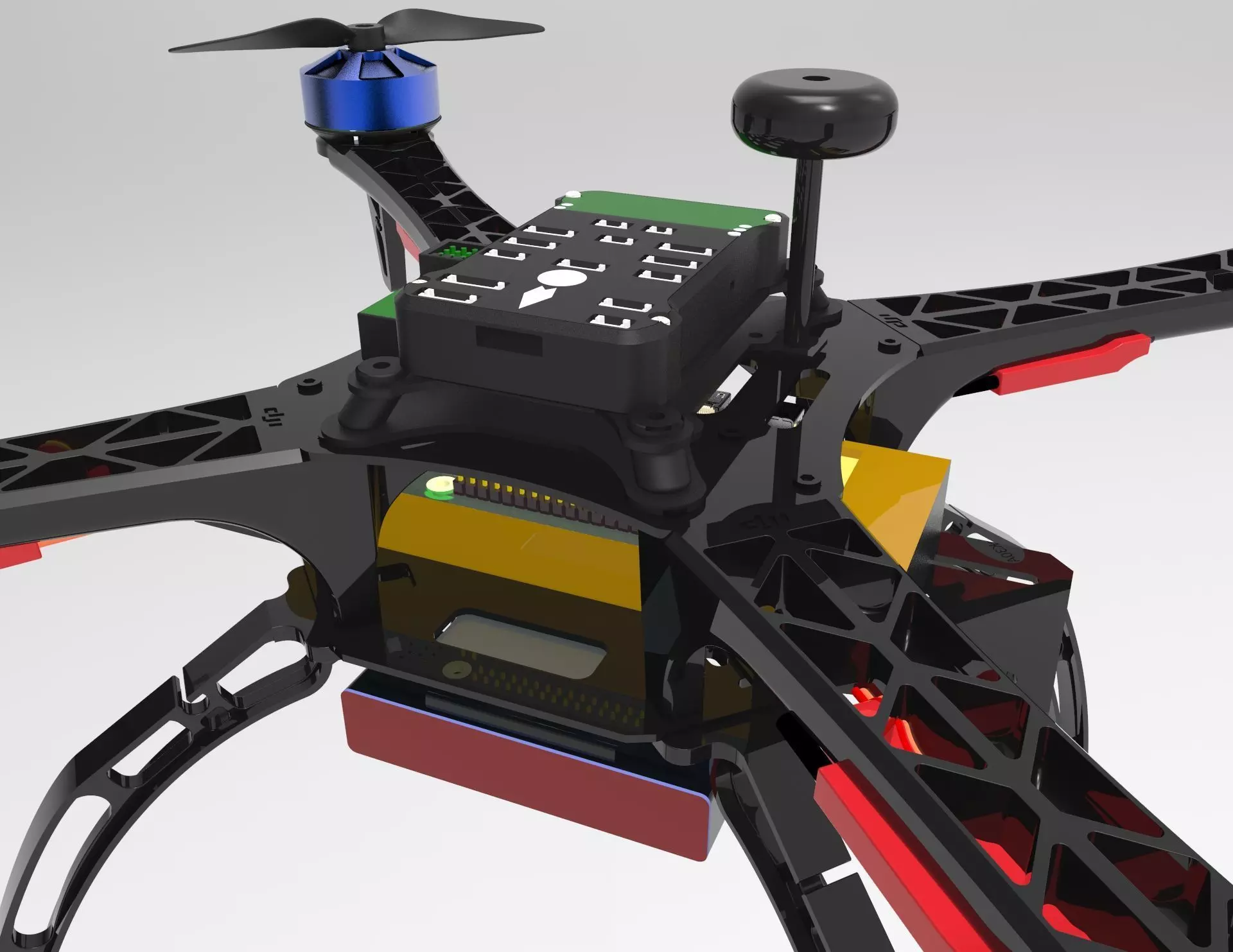Quadcopter unmanned aerial vehicle 3D model_6