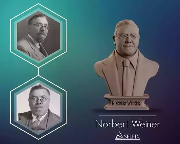 Norbert Wiener Bust Sculpture