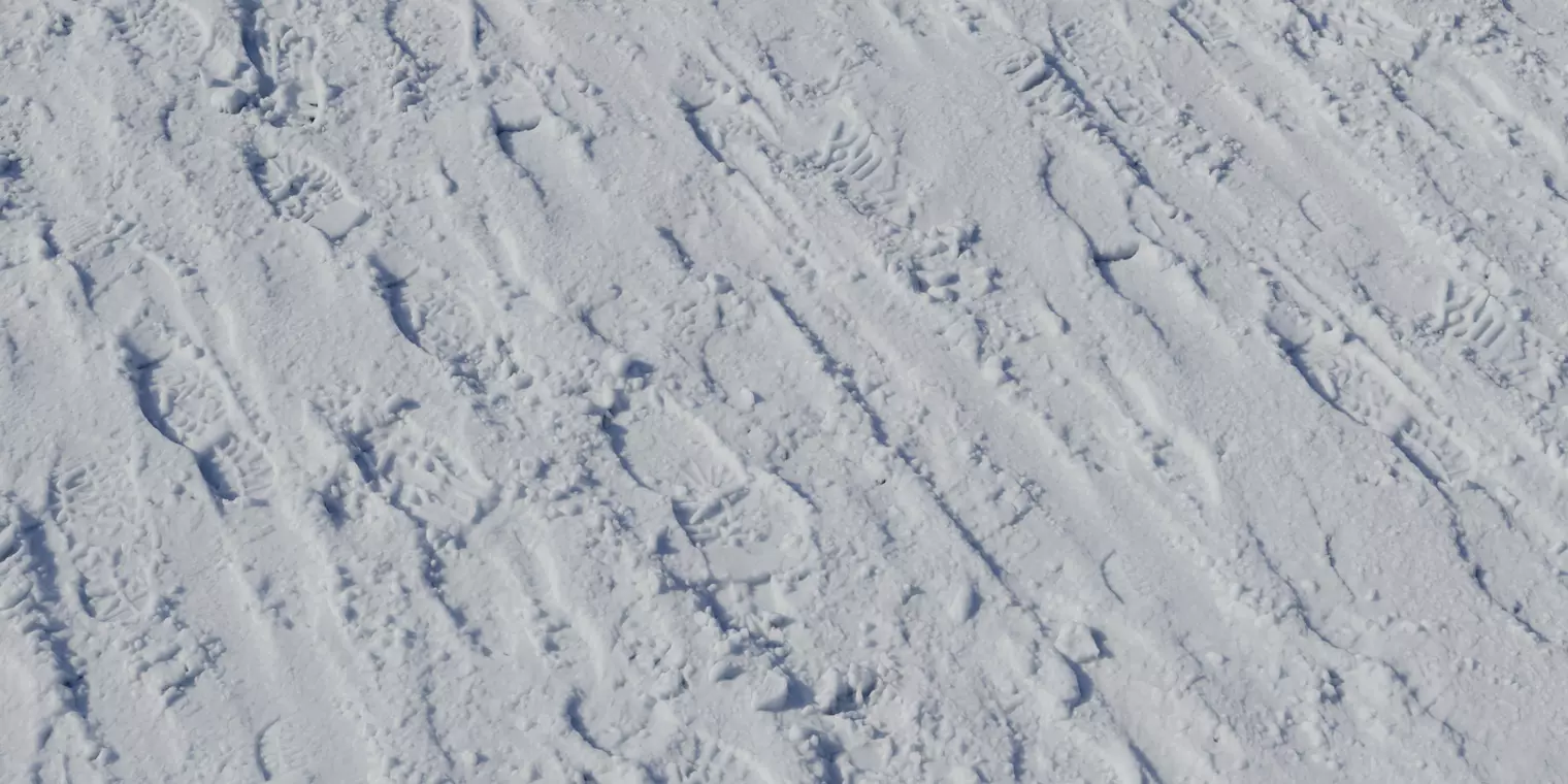 Snowy Footprints Ground PBR Texture Texture_1