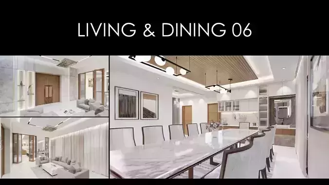 LUXURY DUPLEX LIVING AND DINING 06 INTERIOR 