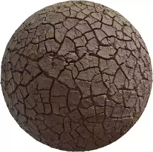 Dried Cracked Mud Ground PBR Texture  Texture