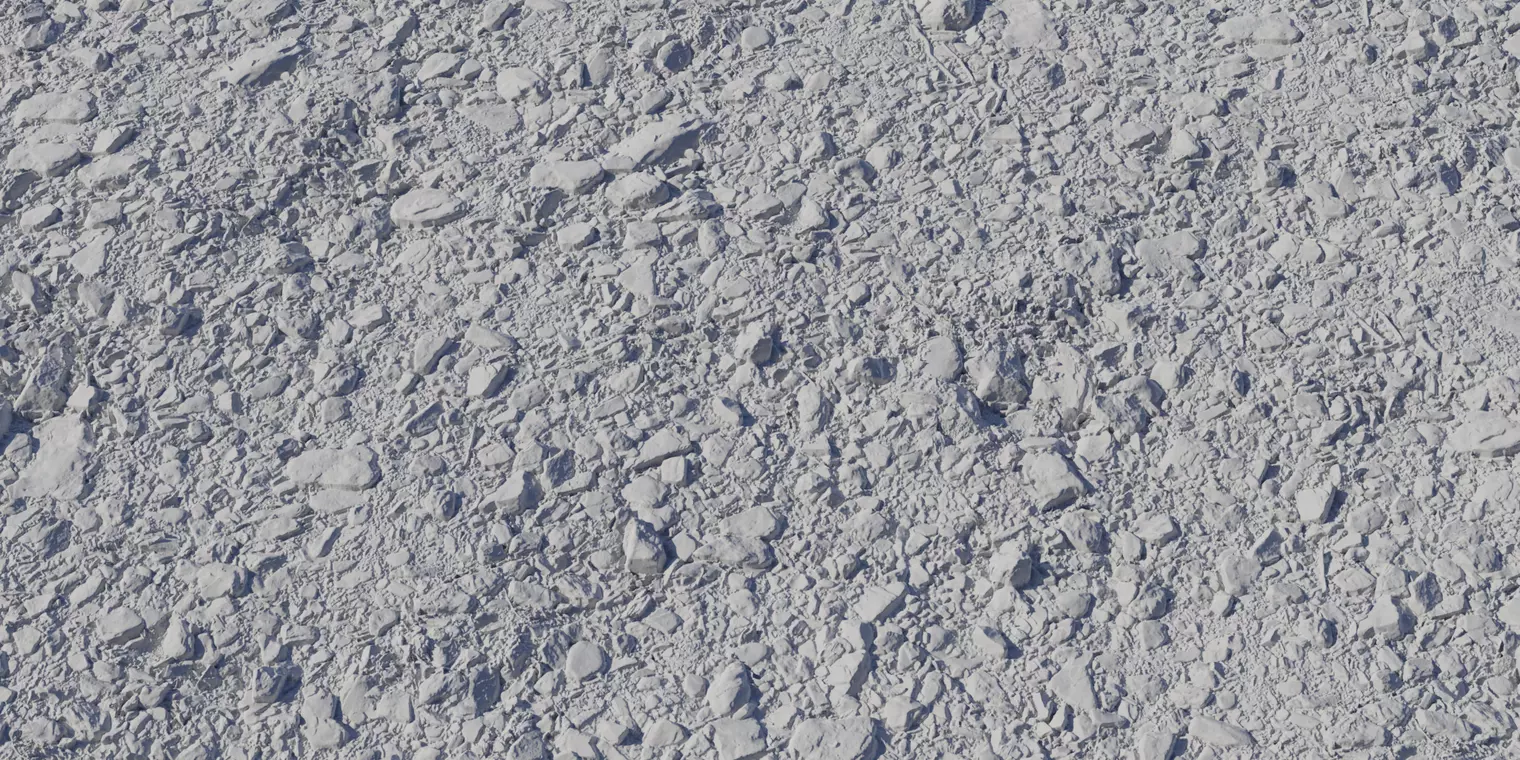 Crushed Gravel Path Ground PBR Texture Texture_2