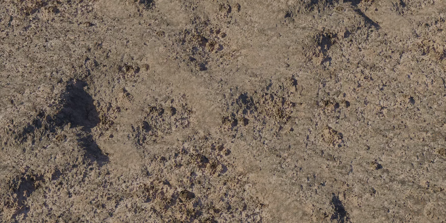 Coarse Pebbly Dirt Ground PBR Texture  Texture_1