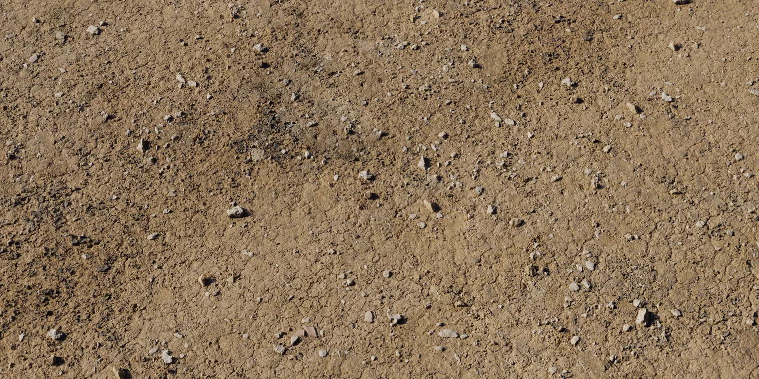 Compacted Clay Soil With Pebbles PBR Texture Texture_1