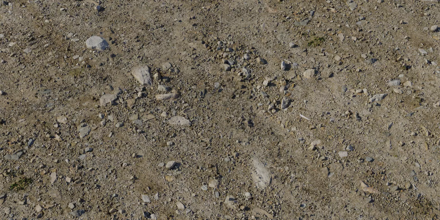 Compact Sandy Gravel Ground PBR Texture Texture_1