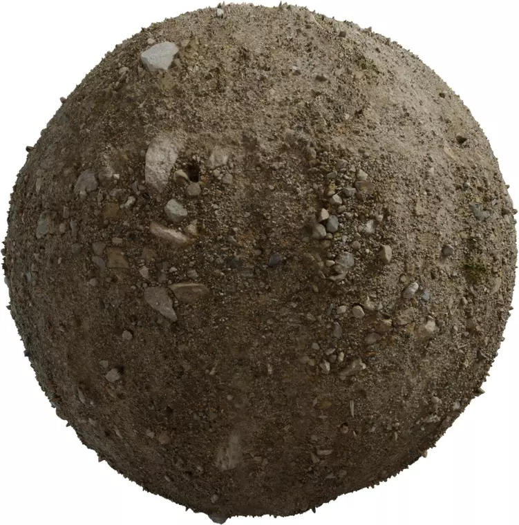 Compact Sandy Gravel Ground PBR Texture Texture_0