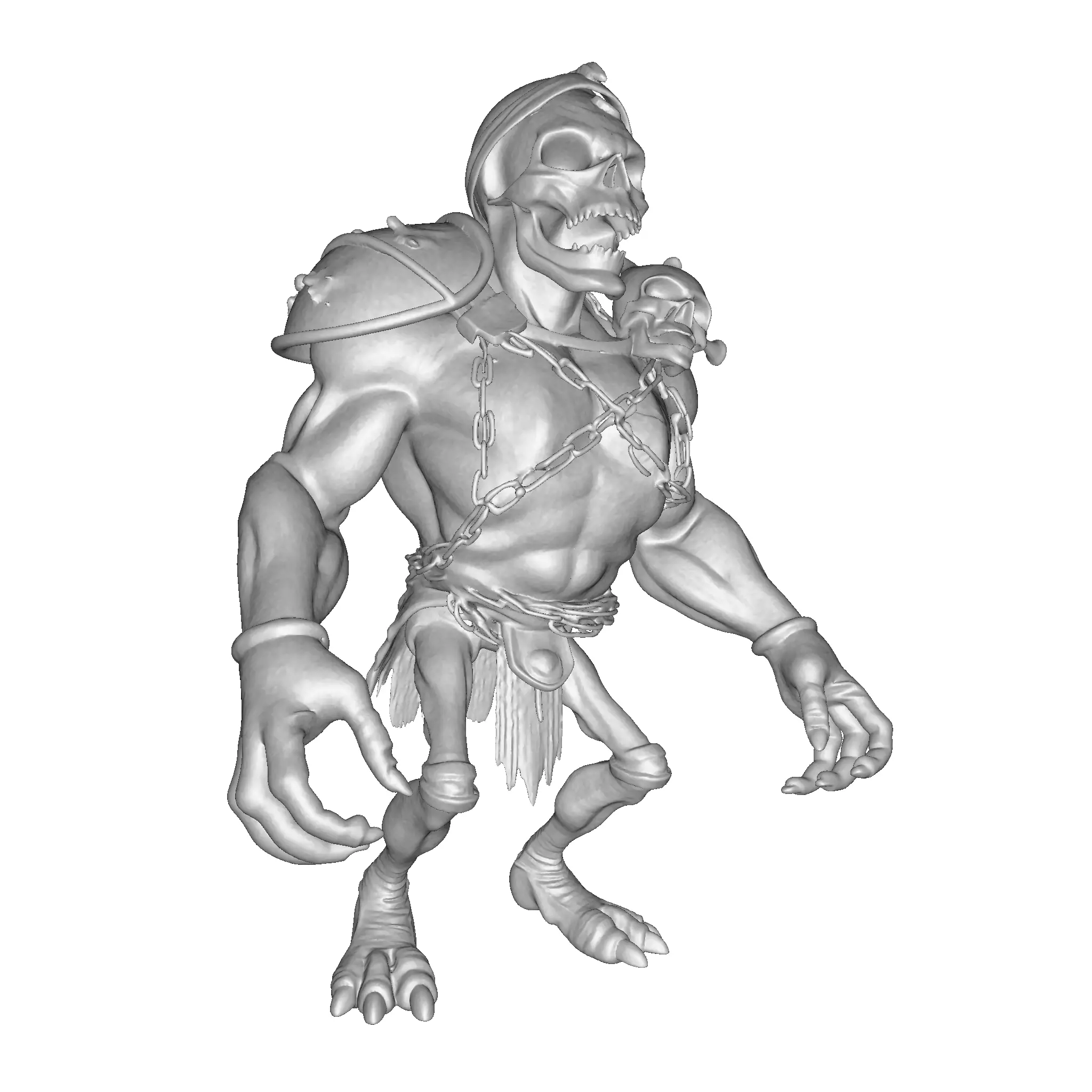 Skullbound Titan High Poly 3D Printable Figurine 3D print model_23
