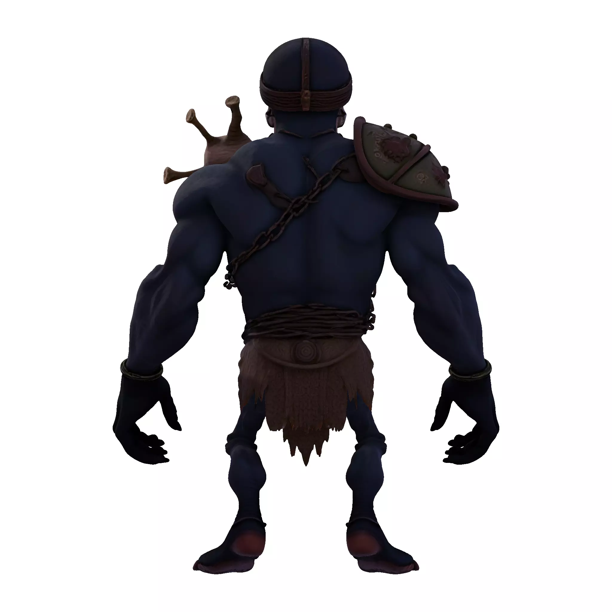 Skullbound Titan High Poly 3D Printable Figurine 3D print model_14