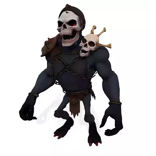 Skullbound Titan High Poly 3D Printable Figurine