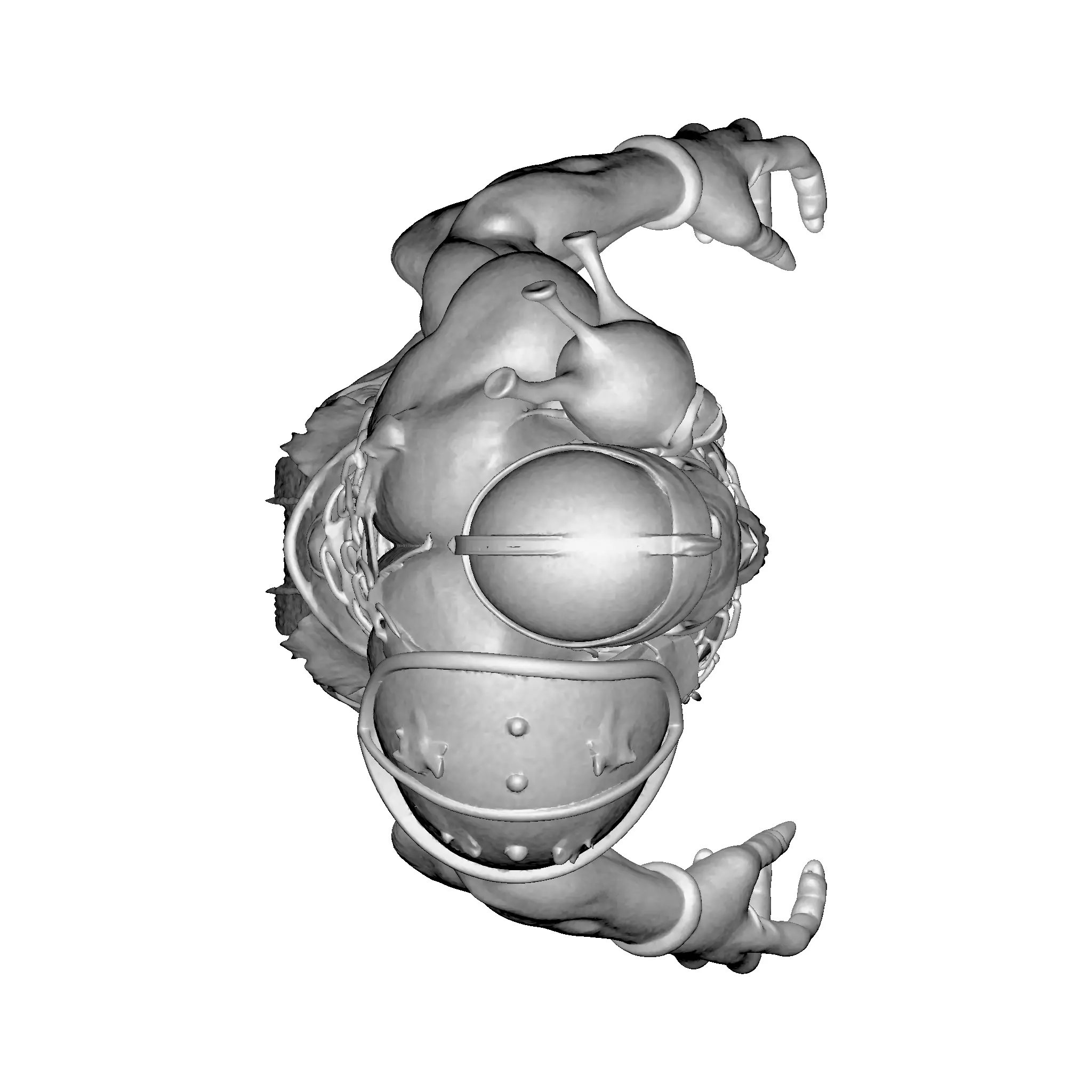 Skullbound Titan High Poly 3D Printable Figurine 3D print model_17