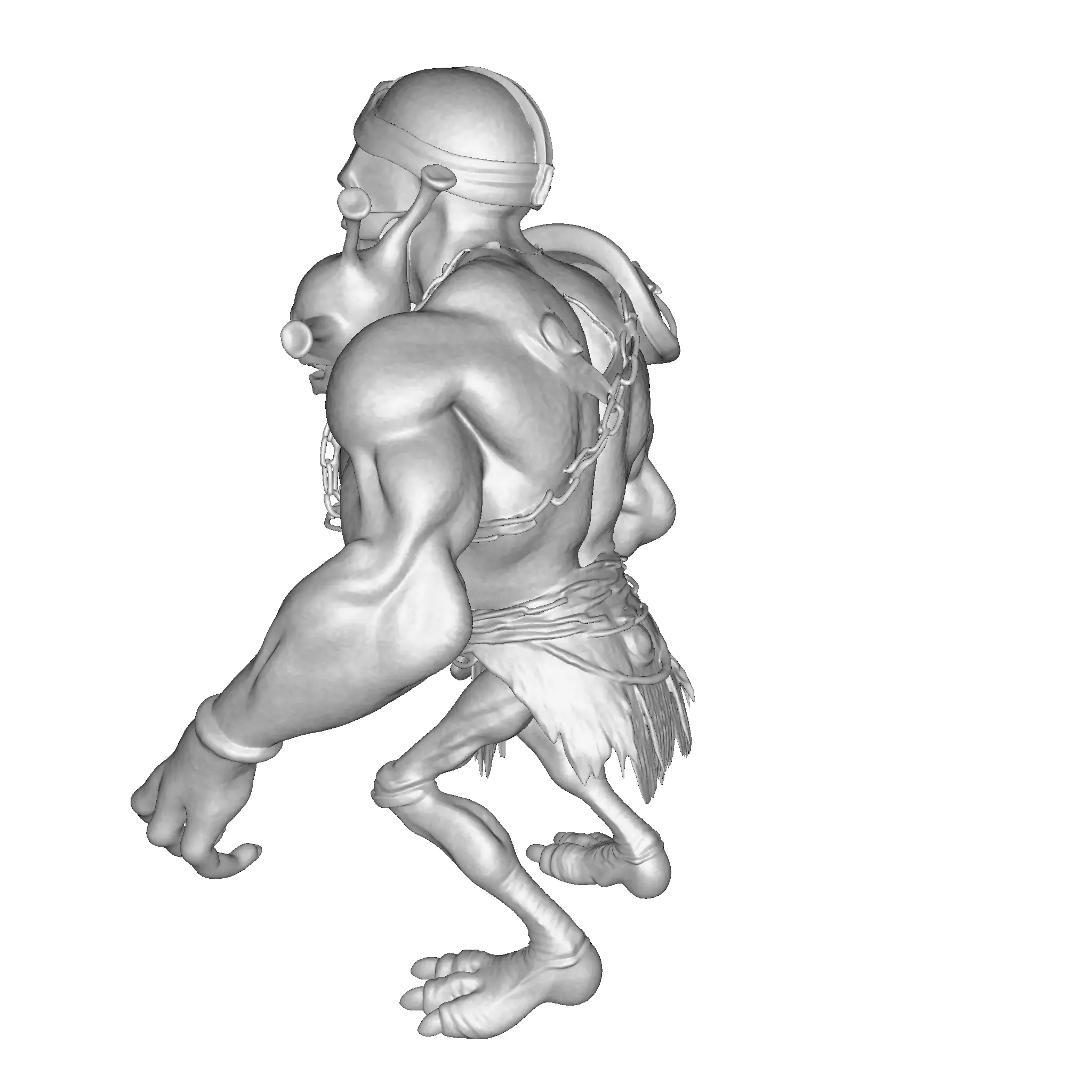 Skullbound Titan High Poly 3D Printable Figurine 3D print model_29
