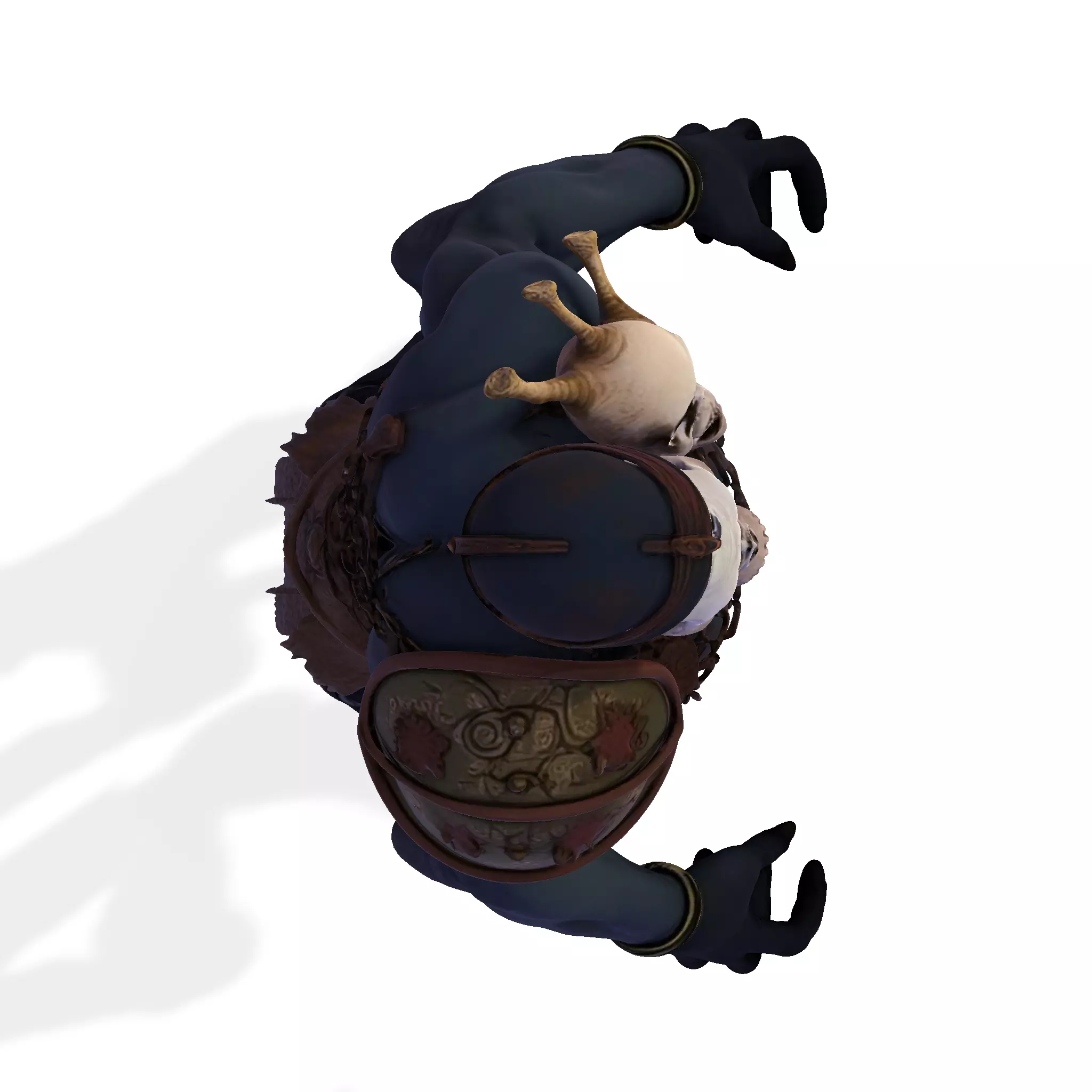 Skullbound Titan High Poly 3D Printable Figurine 3D print model_16