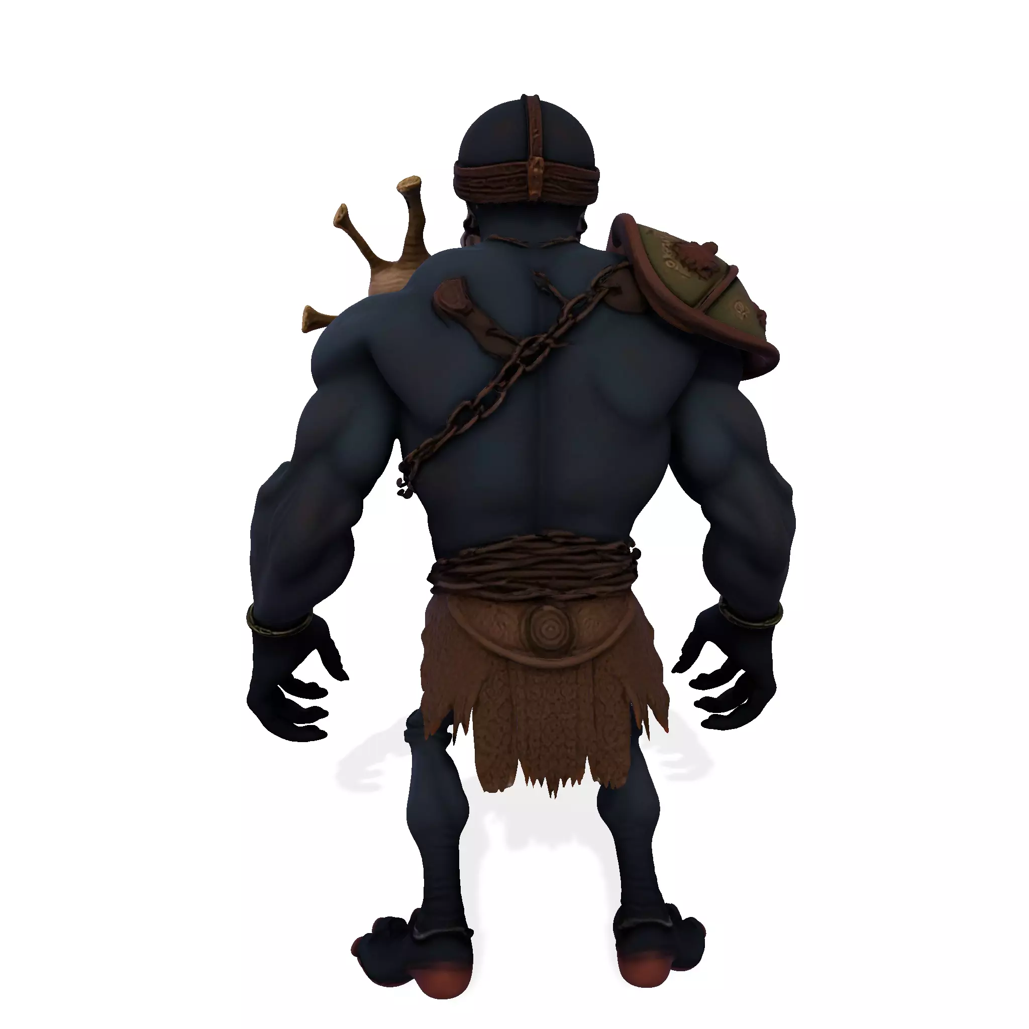 Skullbound Titan High Poly 3D Printable Figurine 3D print model_4