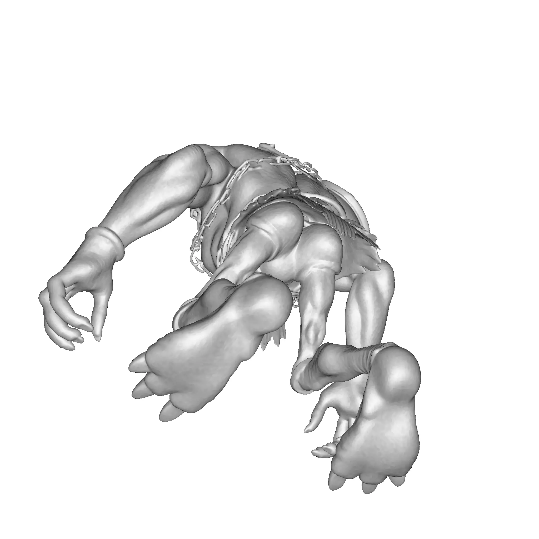 Skullbound Titan High Poly 3D Printable Figurine 3D print model_26