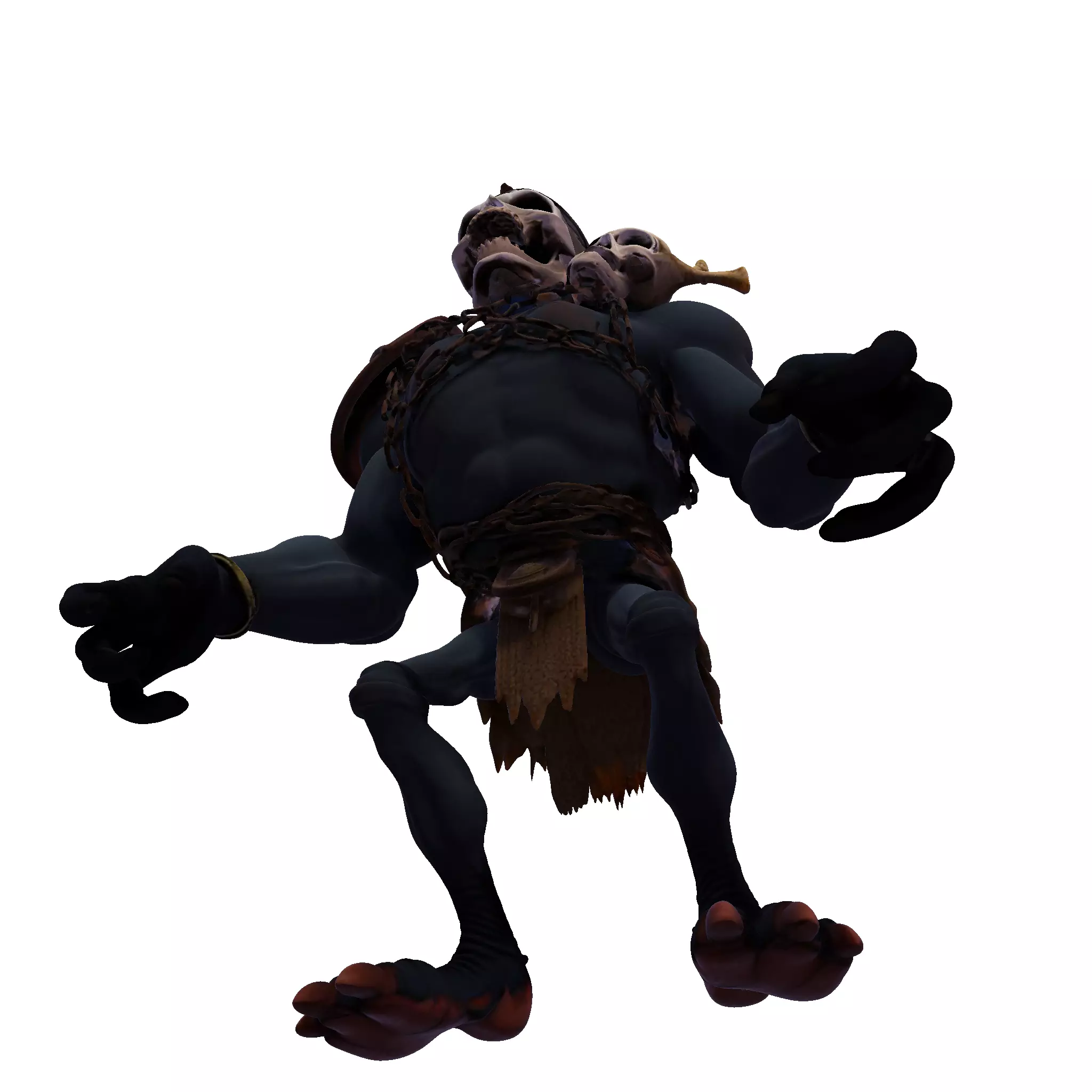 Skullbound Titan High Poly 3D Printable Figurine 3D print model_9