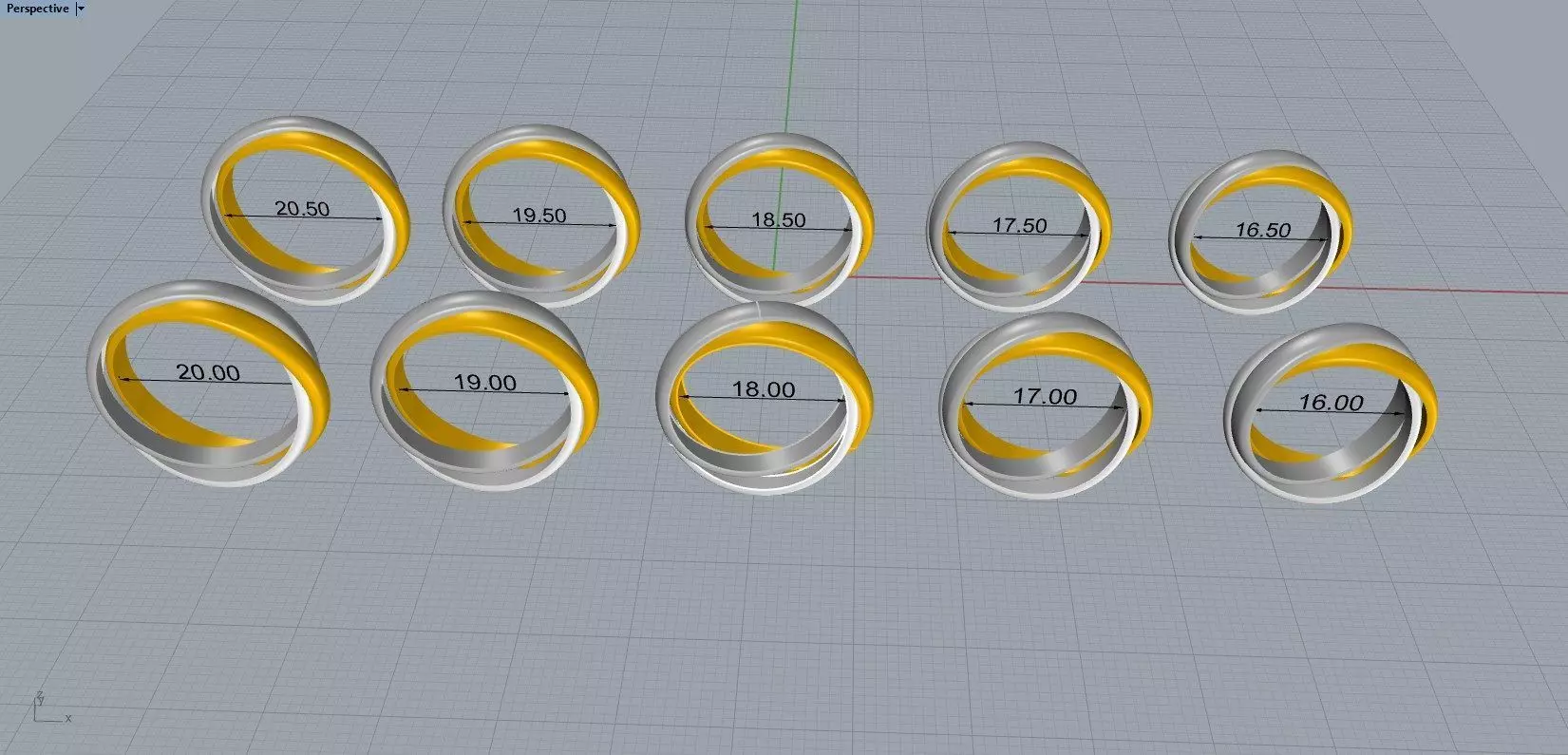 Cartie Trinity ring 3D print model_7