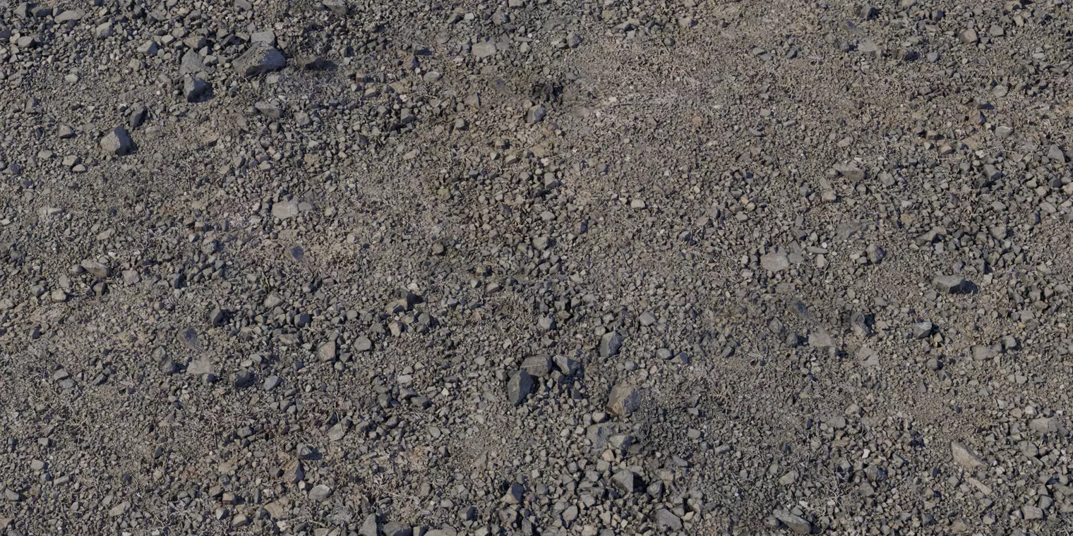 Rugged Gravel Scree Ground PBR Texture Texture_1