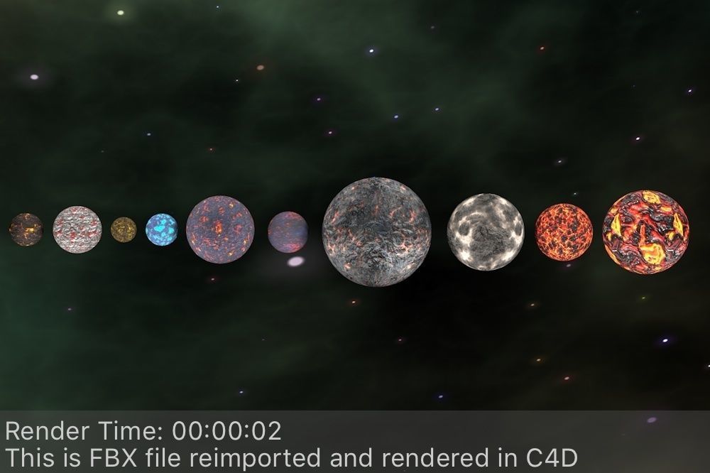 The Ultimate Planet Package Low-poly 3D model_12