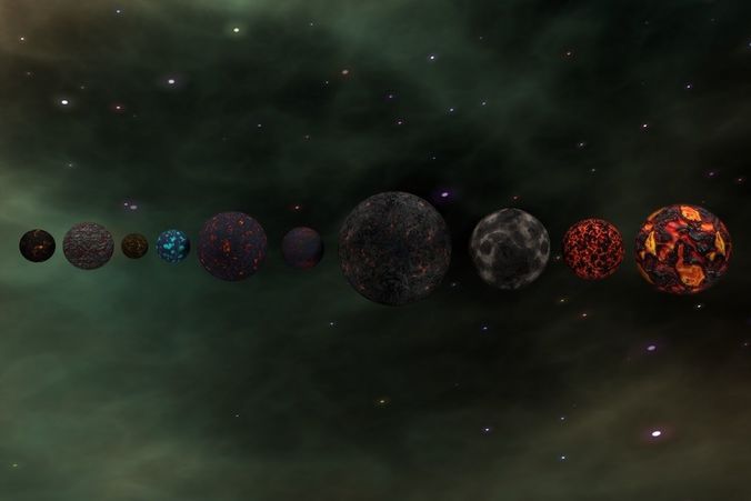 The Ultimate Planet Package Low-poly 3D model