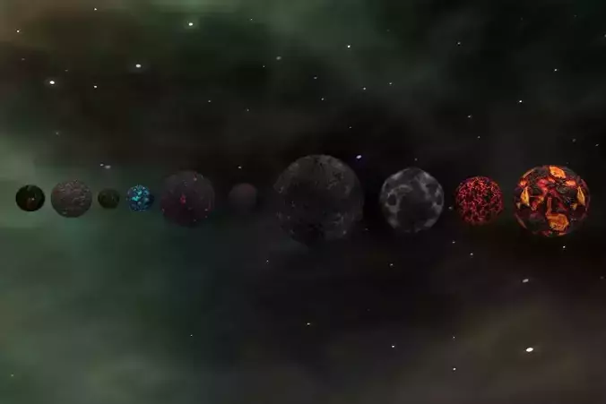 The Ultimate Planet Package Low-poly 3D model