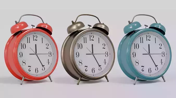 Alarm Clocks 3D Model Collection Alarm Clocks 3D Model Collection