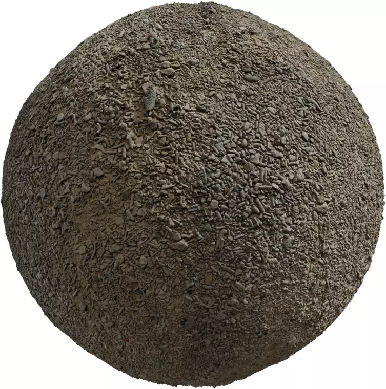 Crushed Limestone Fines Ground PBR Texture Texture_0