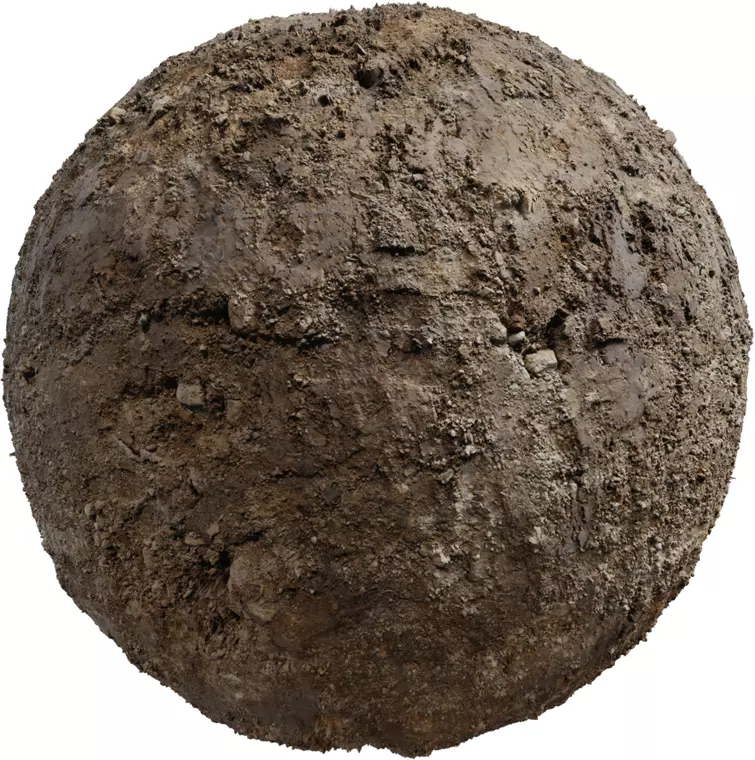 Rutted Clay With Damp Patches PBR Texture Texture_0