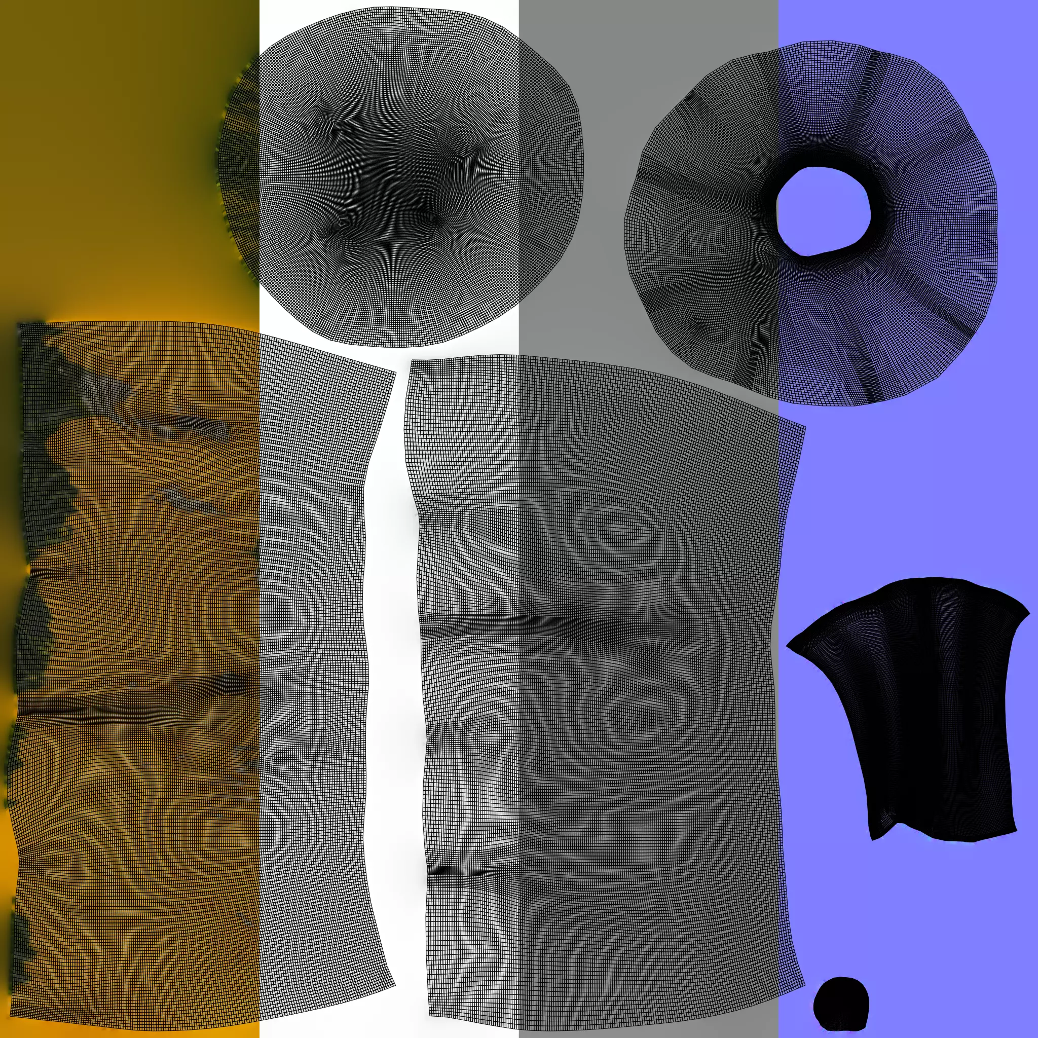 Pumpkin - Squash Low-poly 3D model_6