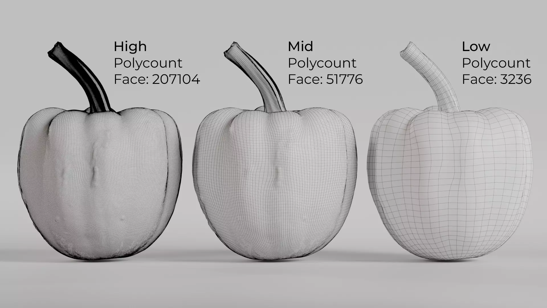 Pumpkin - Squash Low-poly 3D model_4