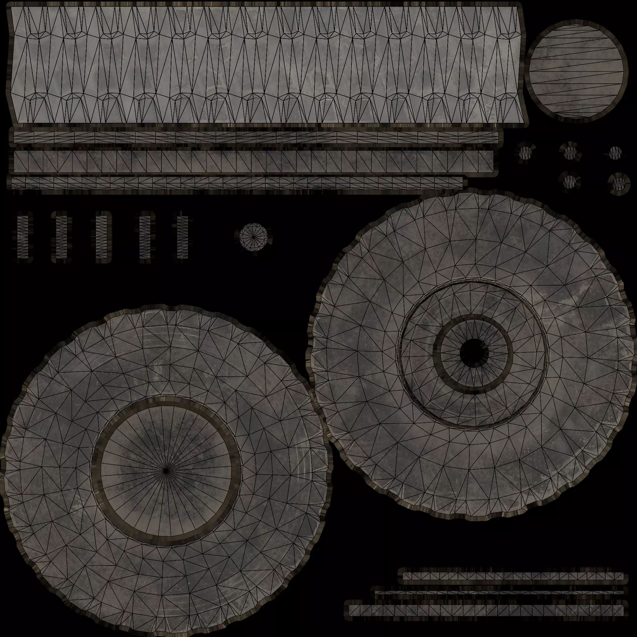 Swat Truck Low-poly 3D model_8