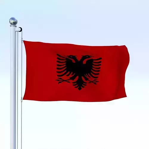 Animated Albania Flag