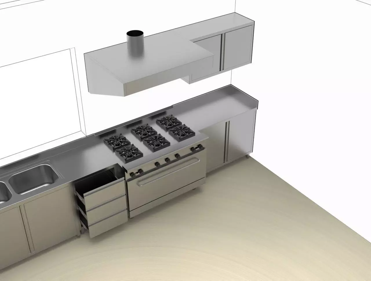 KITCHEN 84 3D model_4