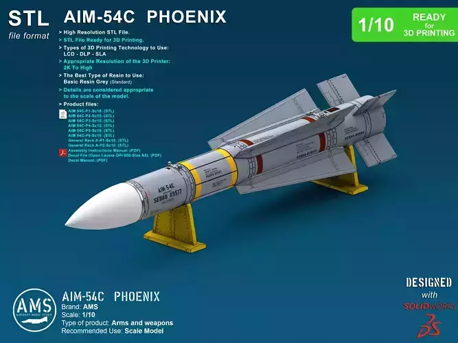 AIM-54C Phoenix - Scale 1-10